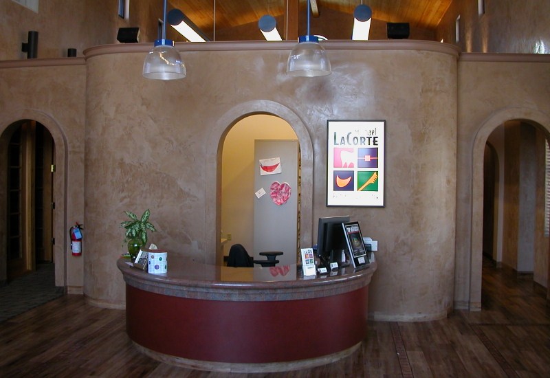 Reception desk for Dr. Michael LaCorte - Pediatric Dentist in Tuscon, Marana and Oro Valley, AZ